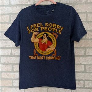 Disney Parks Gaston I Feel Sorry For People Graphic Shirt size M